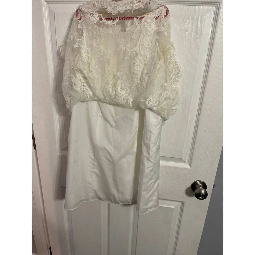 David’s Bridal Lace Dress Size 12 - Picture 5 of 6